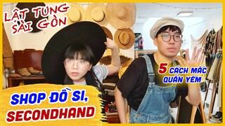 Lật tung Sài Gòn tìm SHOP ĐỒ SI, 2-Hand cực chất 👌5 cách phối Outfit với quần yếm | maybayvlog