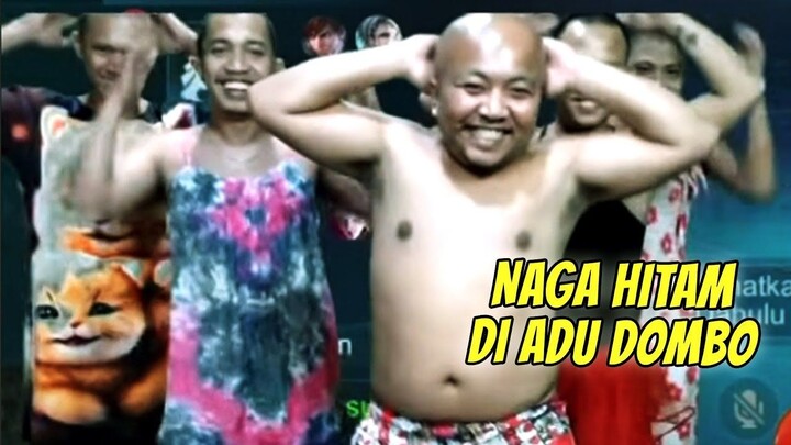 NAGA HITAM JANGAN MAU DI ADU DOMBA !!!