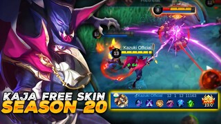 THIS BUILD ON KAJA SEASON 20 SKIN WILL MAKE GAMEPLAY GODLY! | MOBILE LEGENDS BANG BANG