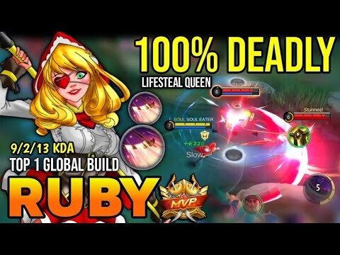 RUBY BEST BUILD 2022 | BUILD TOP 1 GLOBAL RUBY GAMEPLAY | MOBILE LEGENDS✓