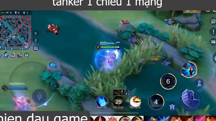 tanker 1 chiêu 1 mạng p4 #chiendaugame