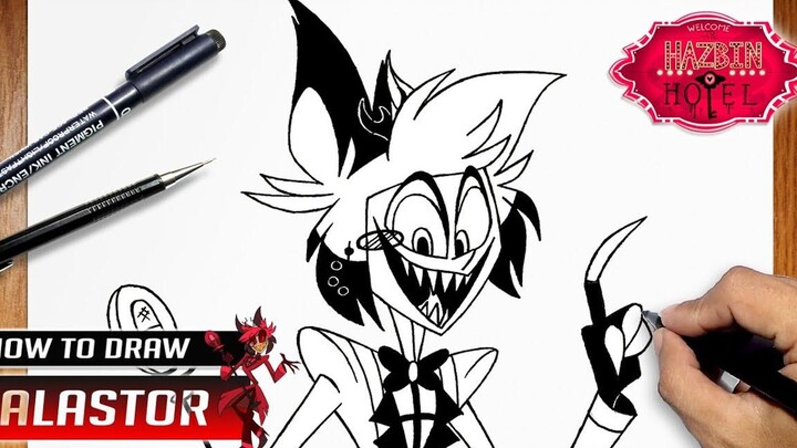 วิธีการวาด Alastor จาก Hazbin Hotel