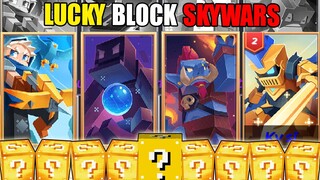 (Blockman Go) VanhMC RÚT THẺ ĐƯỢC THỢ SĂN HUYÊN THOẠI VÀ WIN 3 TRẬN LUCKY BLOCK SKYWARS