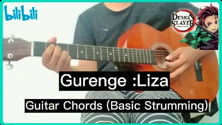 Gurenge -  Guitar Chords With Lyrics( Basic Strumming)