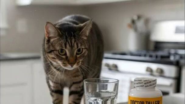 The Cat vs. The Water Cup