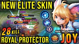 28 Kills!! Royal Protector Joy New ELITE Skin!! - Build Top 1 Global Joy ~ MLBB