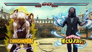 Epic π₯ Chainsaw Man Vs All For One, Siapa Yang Menang ?