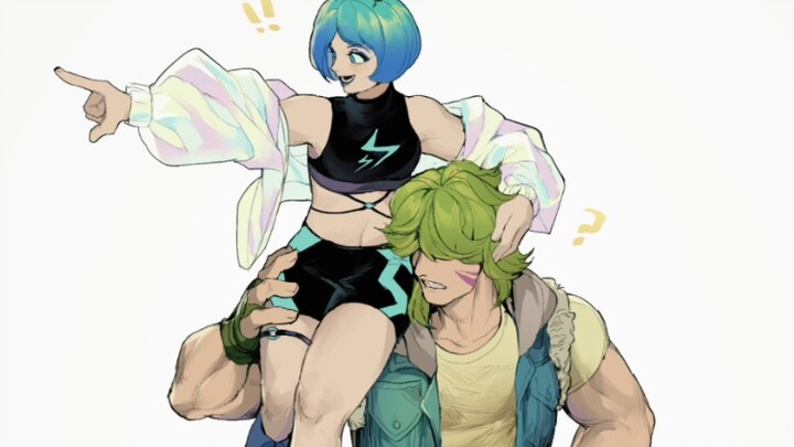 [Plants vs. Zombies / Anthropomorphism] Cream Lettuce x Shocking Blueberry