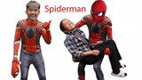 Hưng Vlog - Giả Làm Người Nhện Spiderman Troll Mẹ Bà Tân Vlog Và Cái Kết | Prank Mom