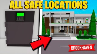 EVERY SAFE LOCATION IN BROOKHAVEN RP *new update in brookhaven*