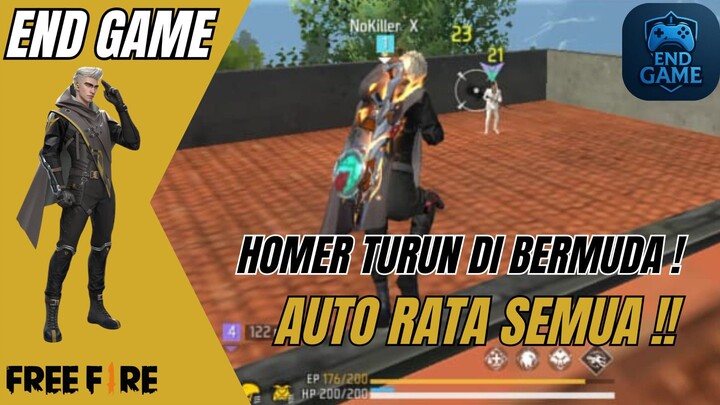 HOMER TURUN DI BERMUDA! AUTO RATA SEMUA!! FREE FIRE