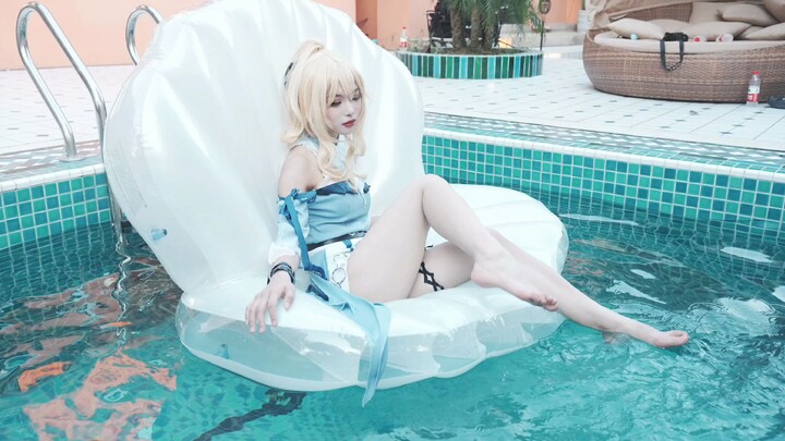 【Qin/Barbara swimsuit cos】อยากว่ายน้ำด้วยกันไหม?