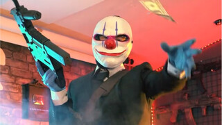 Real life payday, clown heist.