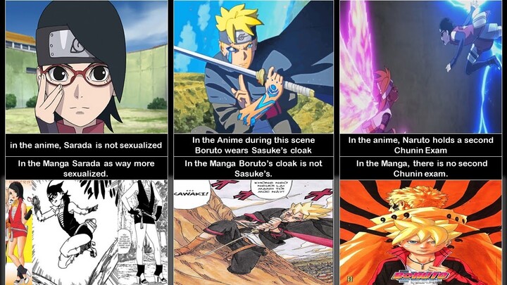 Boruto Anime vs Manga Differences