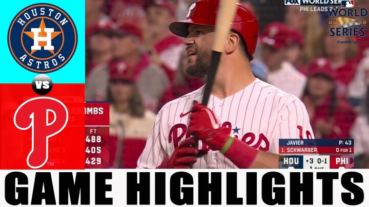 Philadelphia Phillies vs. Houston Astros (11/2/22) WORLD SERIES Game 4| MLB Highlights (Set 3)