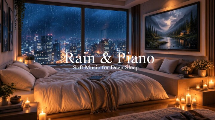 Rainy Night Piano ️ Soft Music for Deep Sleep & Relaxation