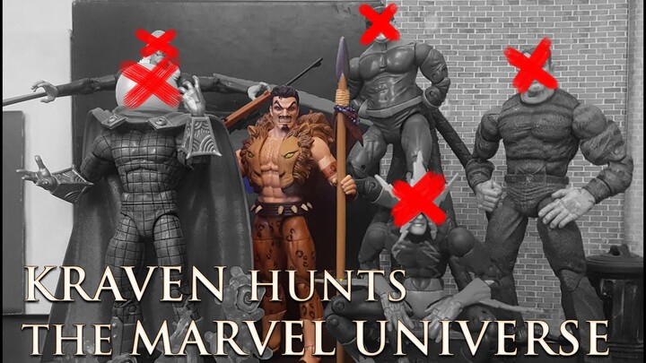 Kraven Hunts the Marvel Universe (STOP MOTION)