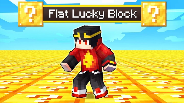 Minecraft tapi, DUNIA nya Jadi FLAT LUCKY BLOCK