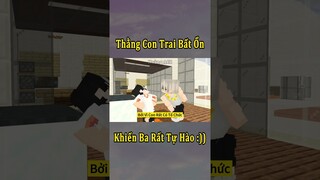 Thế Giới Minecraft Bất Ổn Nhưng Con Trai Tôi Là Trưởng Nhóm 🤣 #shorts