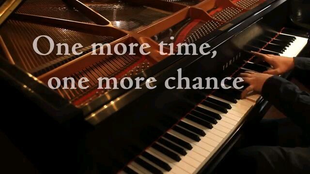 one more time one more chance - piano version