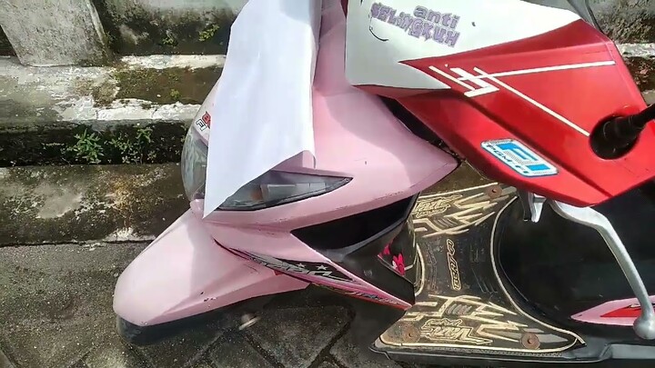 MOTOR HONDA BEAT PINK CANTIK