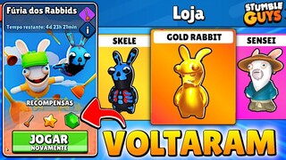 SKINS RABBITS VOLTARAM GRÁTIS NO EVENTO - Stumble Guys