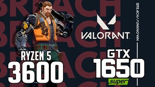 Valorant on Ryzen 5 3600 + GTX 1650 Super 1080p, 1440p benchmarks!