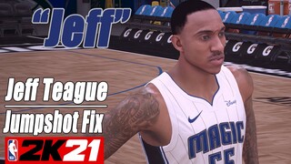 Jeff Teague Jumpshot Fix NBA2K21 with Side-by-Side Comparison