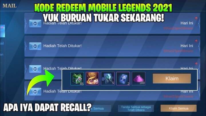 4 KODE REDEEM MOBILE LEGENDS BULAN APRIL 2021 MASIH WORK!! - MLBB