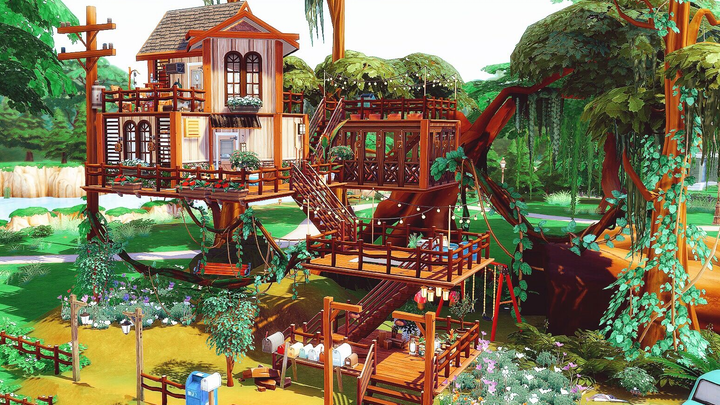 [Xiao Gao] The Sims 4 Quick Build: Back to Nature and Secluded in the Jungle (NOCC)