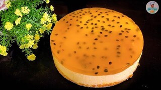 Cách làm BÁNH CHEESECAKE CHANH DÂY sành điệu thử là ghiền | Bếp Của Vợ