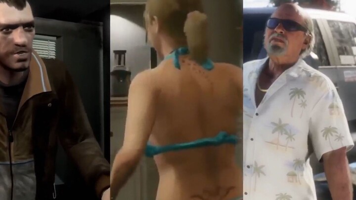 GTA IV GTA V GTA VI Comparison Edit I