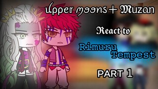 Upper moons + Muzan react to Rimuru Tempest •Part 1/?•