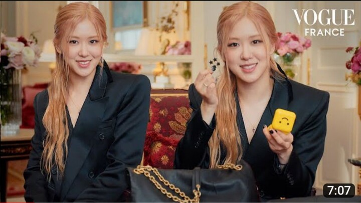 inside BLACKPINK singer rosé saint Laurent  Bag| Vogue France