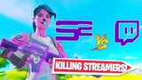 Killing Twitch Streamers in Fortnite #2... (toxic reactions)