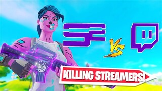 Killing Twitch Streamers in Fortnite #2... (toxic reactions)