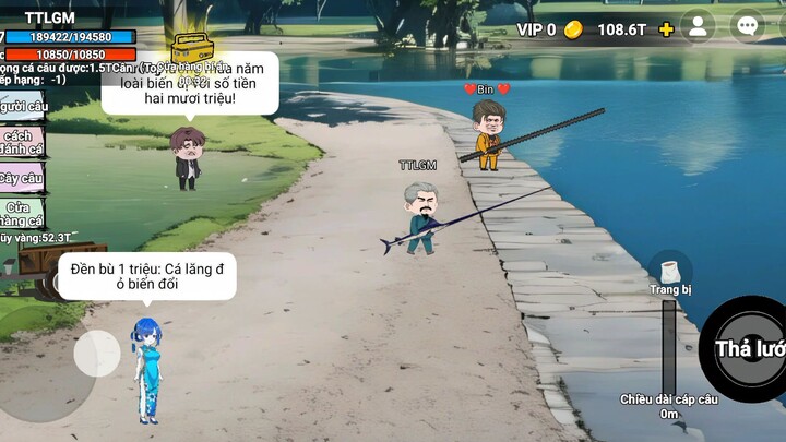 thử thách sử dụng sở y cửu phá đảo các map trong câu cá vạn cân