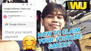 PAANO I-CLAIM ANG YOUTUBE SAHOD MO? (STEP BY STEP!!)