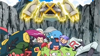 Team Rocket: "Lihatlah iblis kecil, raksasa flash akan bertarung seperti ini! Jangan kalah."