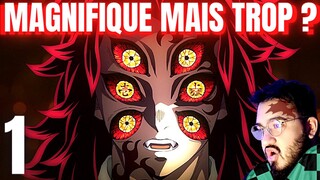 ANIMATION LÉGENDAIRE ! TROP D'ÉFFETS ? LUNES SUPÉRIEURES  - DEMON SLAYER  SAISON 3 EPISODE 1 REVIEW