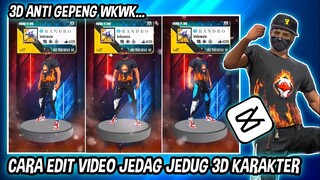 CARA EDIT VIDEO JEDAG JEDUG 3D KARAKTER MEMUTAR ANTI GEPENG  DI CAPCUT