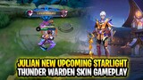 Julian New Upcoming Starlight Skin | Thunder Warden Gameplay | Mobile Legends: Bang Bang