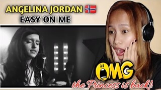 ANGELINA JORDAN - EASY ON ME ( ADELE COVER) LIVE IN STUDIO || REACTION