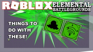 Things to do with VORTEX BOMB & ORBITAL STRIKE! | Roblox Elemental Battleground