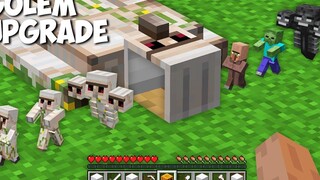 ทำไมฉันถึงเปลี่ยน MOBS ทั้งหมดให้เป็น GOLEM MOBS ใน Minecraft อัพเกรดโกเลมอย่างไม่น่าเชื่อ!