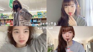 Calm & Productive Fall Morning Routine 🌱skincare, healthy breakfast, daily makeup, grocery shopping