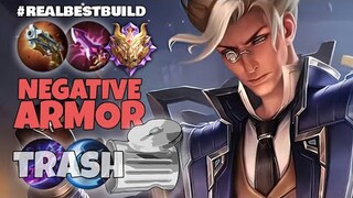 Natan NEGATIVE ARMOR VS CRIT BUILD // Top Globals Items Mistake // Mobile Legends