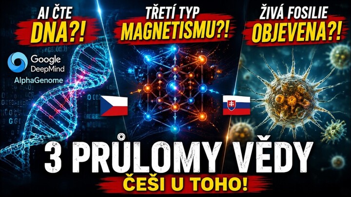 #VTP8 🔥🔥 AI ČTE DNA, ČEŠI PŘEPSALI FYZIKU, ŽIVÁ FOSILIE... 🔥🔥 VĚDECKO-TECHNOLOGICKÝ PŘEHLED