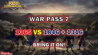 WAR PASS 7 1365 vs 1846 + 1316 DAY 3! BRING IT ON! ROK INDONESIA