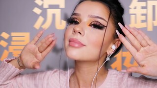 Late-night immersive makeup removal, super soothing and tingling [Barbie Nadina | Sleep Aid | Tappin